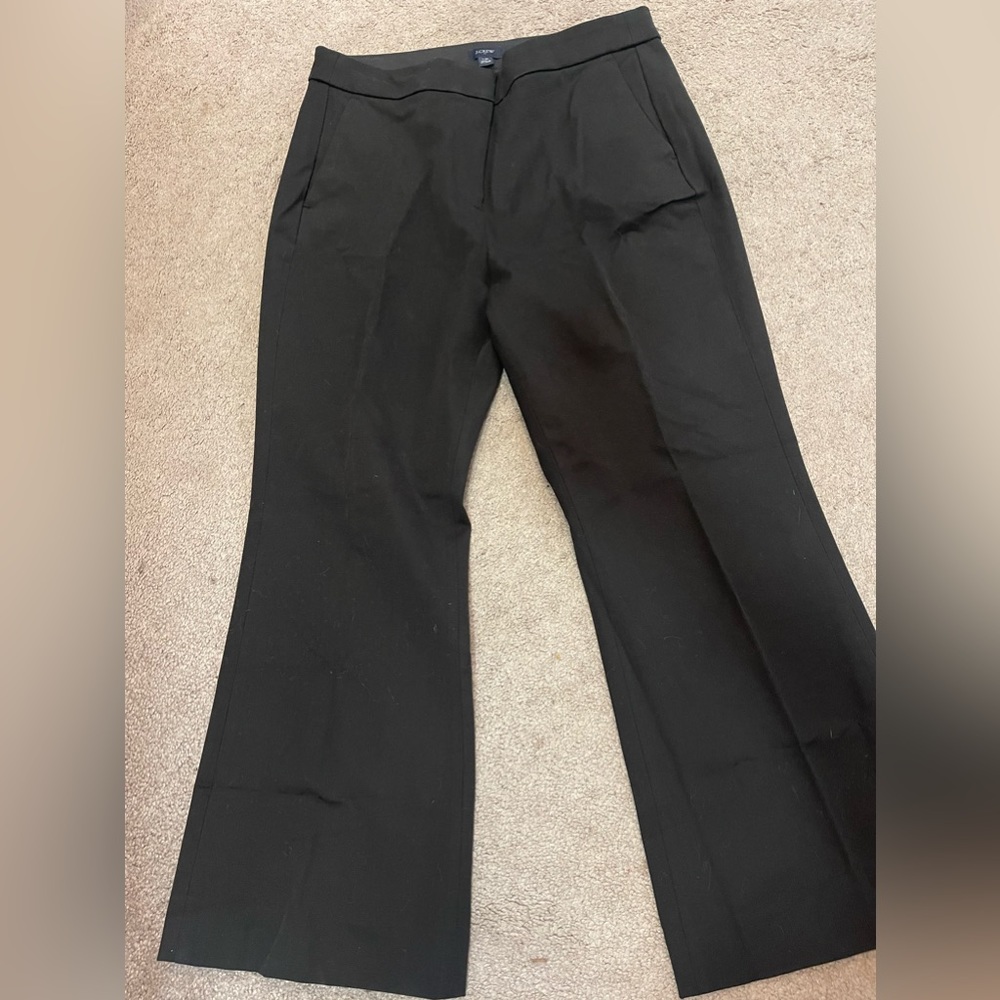 Jcrew Kelsey Cropped Flare Pants, Size 10, Black, NWOT (never been worn)